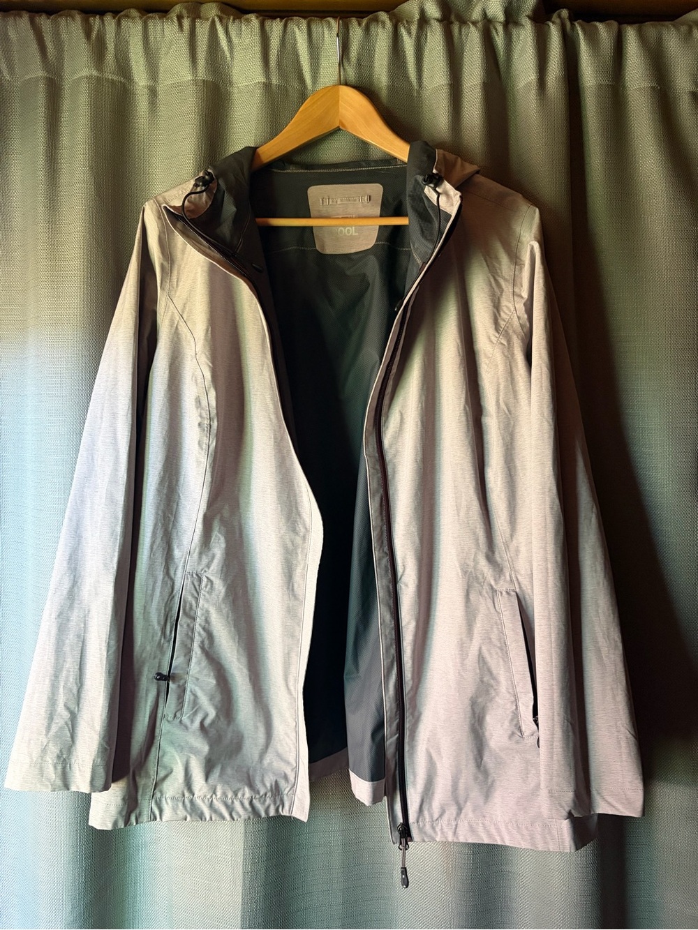 32 Degrees Women's Light Gray Waterproof Rain Jacket